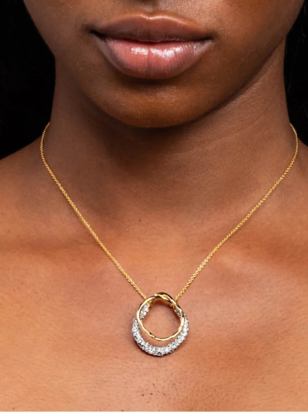 Alexis Bittar Solanales Gold Crystal Orbit Necklace